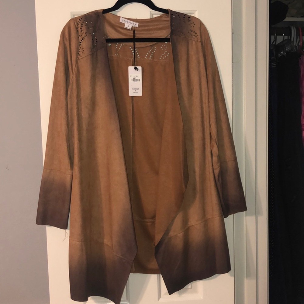 Suede Brown Cardigan